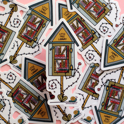 Little Free Library Sticker—Book Genres