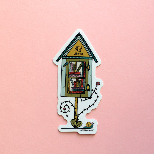 Little Free Library Sticker—Book Genres